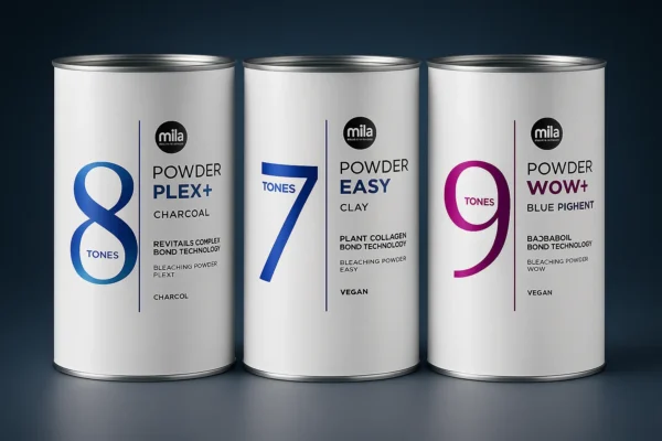 Mila Professional bleach powders UK – clay, bond protect and blue lightener for salons