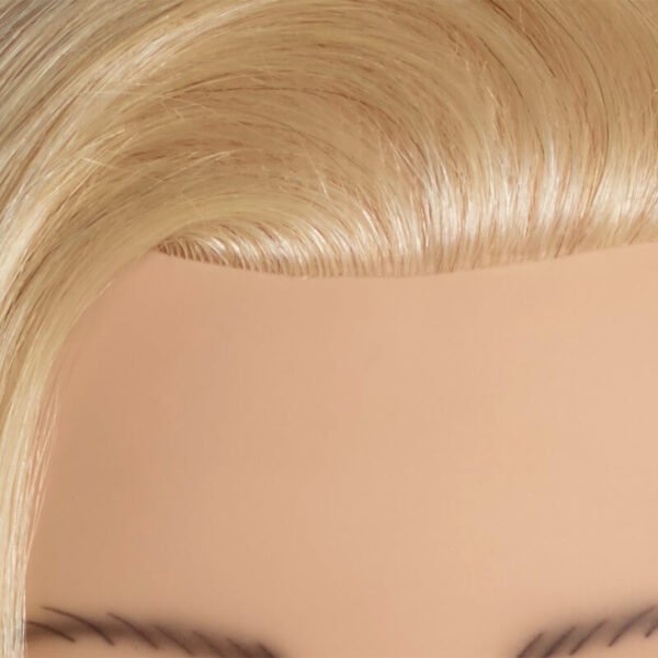 L’IMAGE Elena 2501 platinum blonde competition mannequin head realistic hairline detail