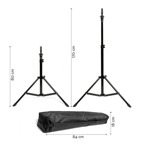 hairdressing floor stand adjustable foldable L’IMAGE 4003 height dimensions and carry bag