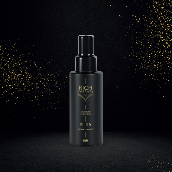 leave in hair fluid Mila Professional Rich Therapy for damaged hair repair heat protection and anti breakage